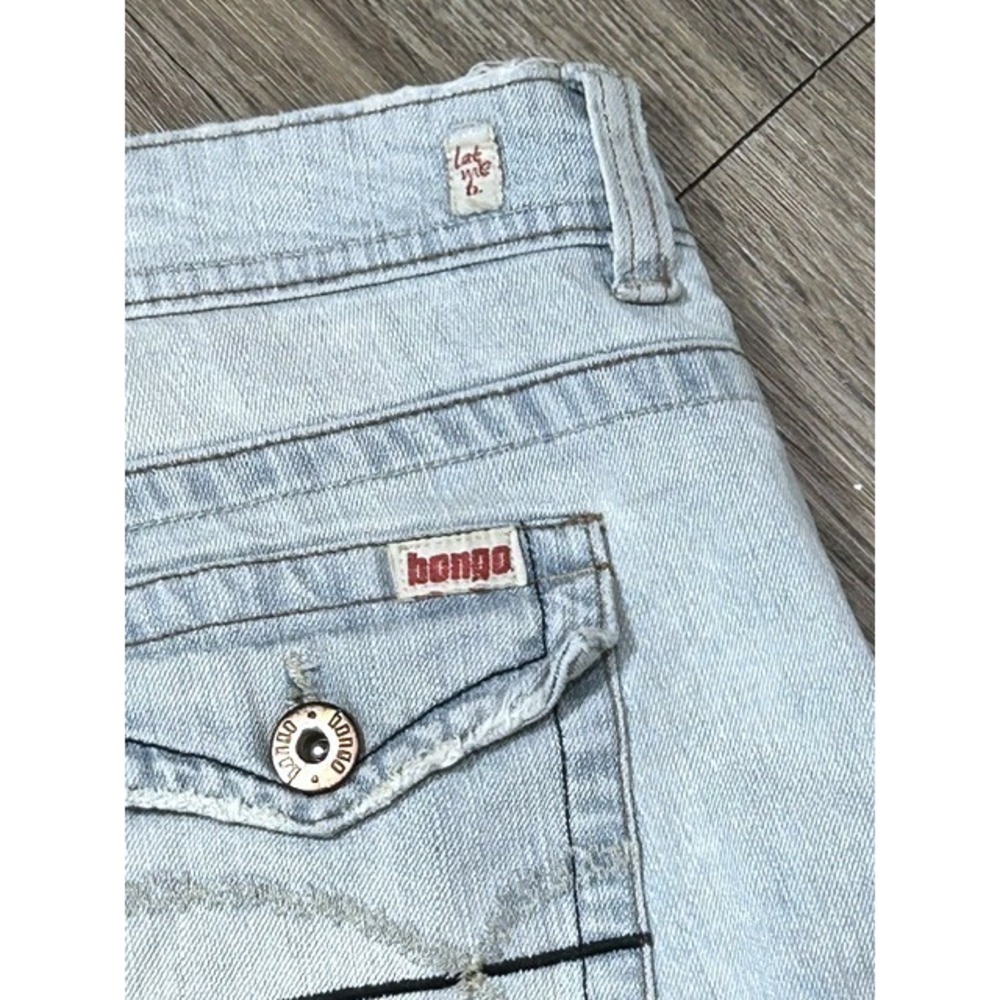 Vintage Y2K Bongo Capri Jeans Juniors 13 Low Rise Light Wash Denim Let me b Line - Picture 7 of 12